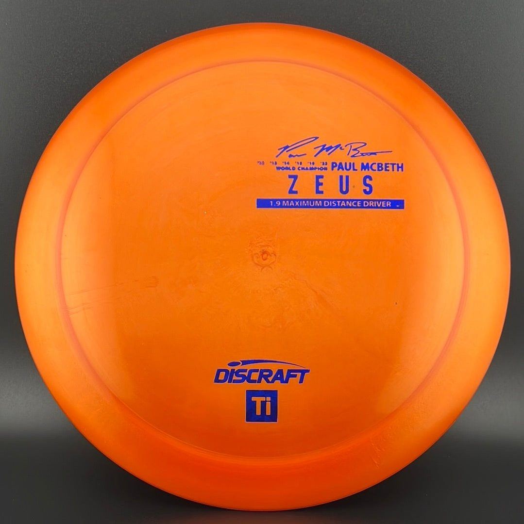 Titanium Zeus - First Run - Paul McBeth Limited Edition