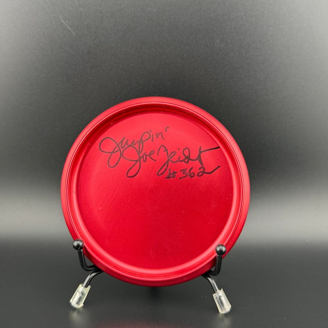 Metal Mini Marker *Signed* - Jumpin' Joe PDGA Ace Club