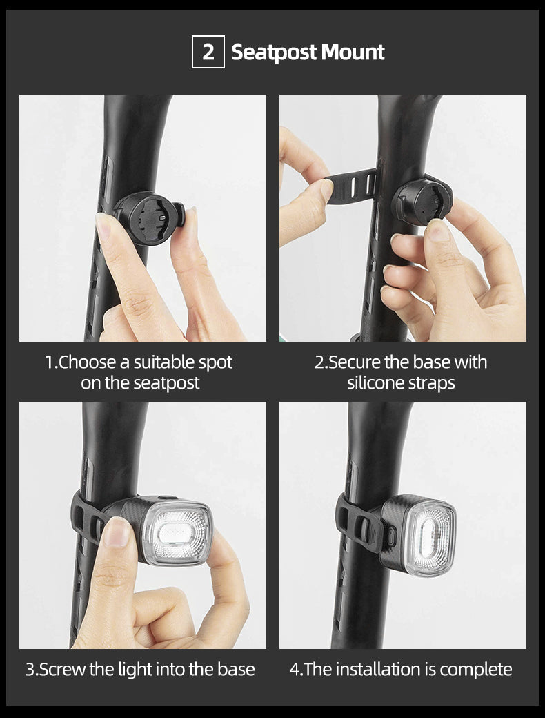Q4 Tail Light Brake sensor USB with 7 Lighting Colors