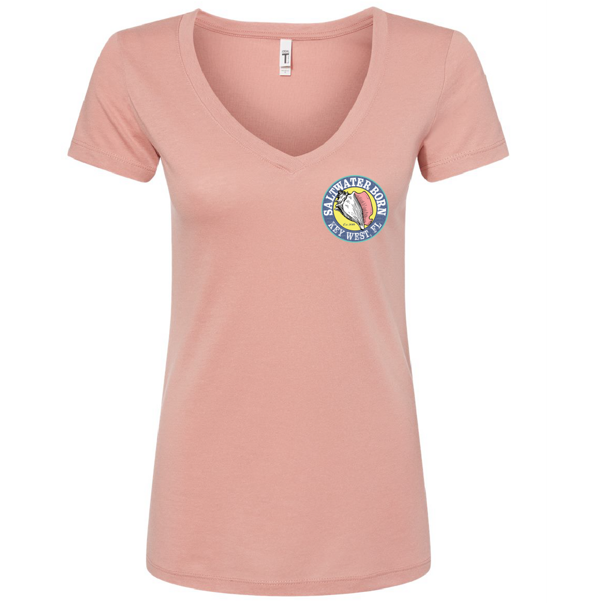 Key West, FL Turtle Women's V-neck Tee