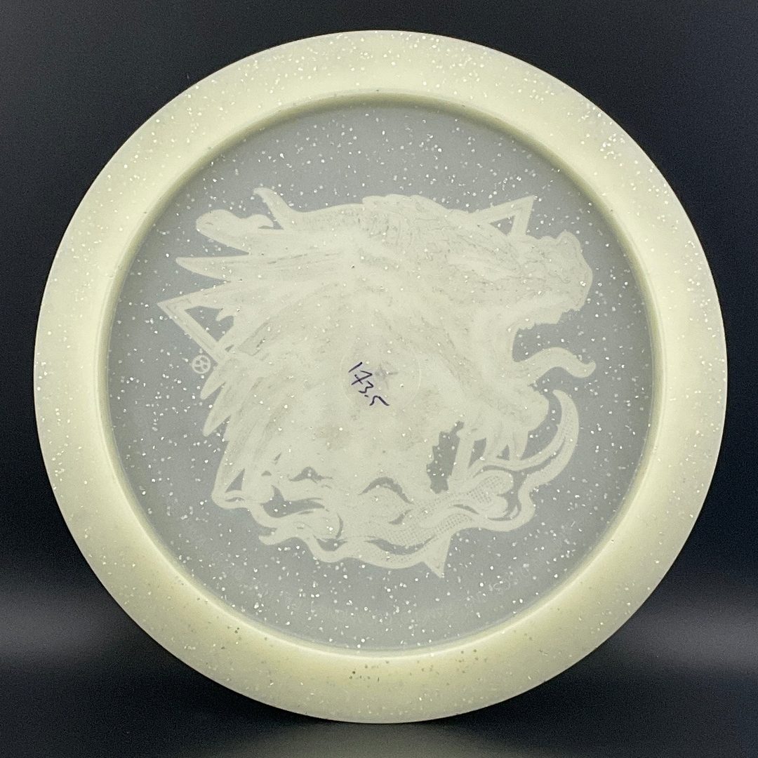 Metal Flake Glow Aztec X-Out - Horned Dragon