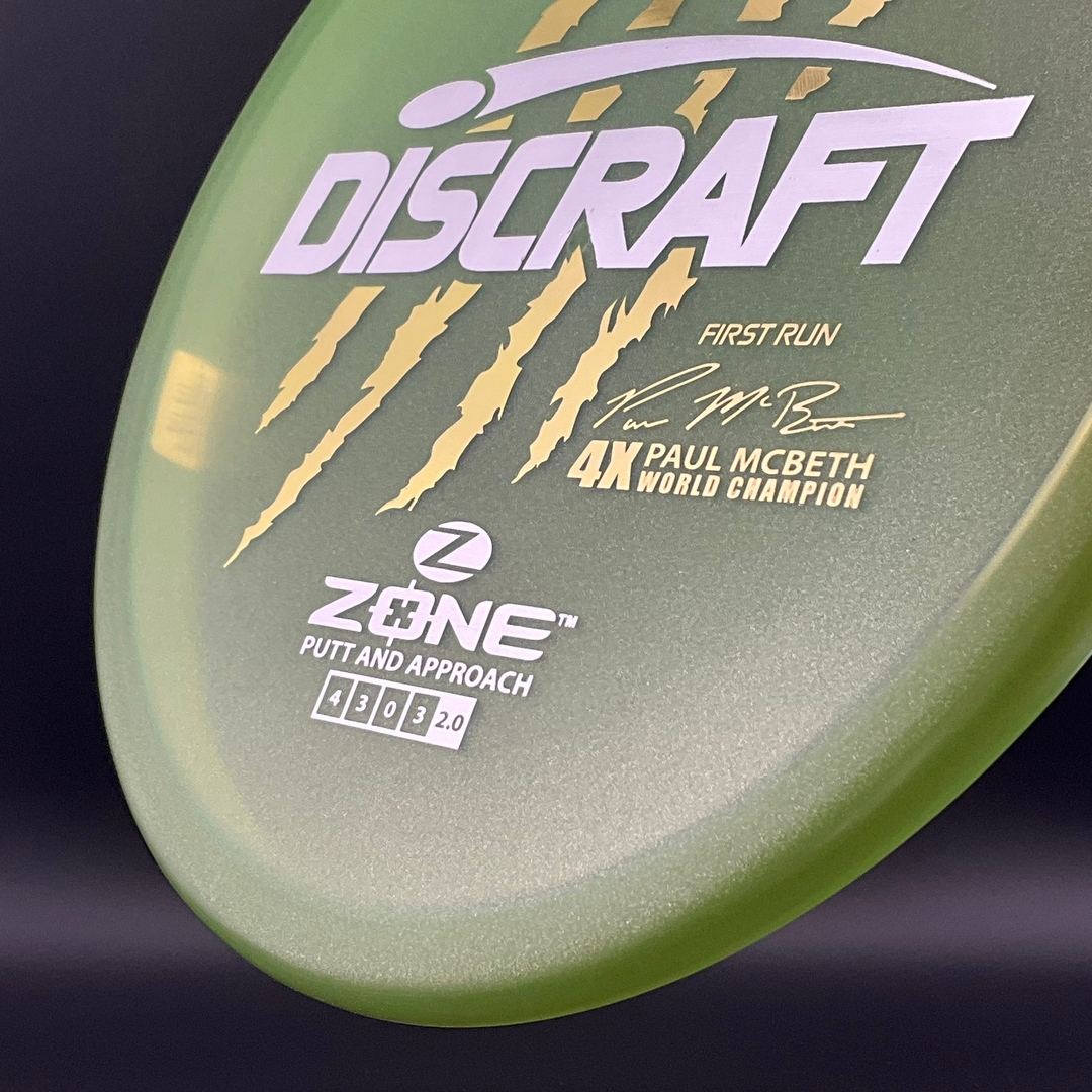 Z Zone (First Run) - Paul McBeth 4X Claws World Champion - Metallic Avocado