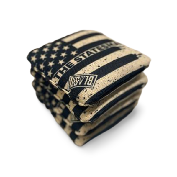 The Statesmen Pro Cornhole Bags (6/9). Flat fill, smaller profile.