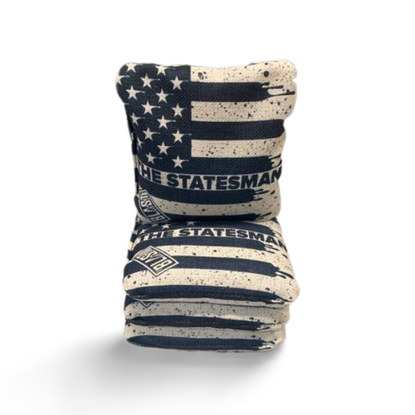 The Statesmen Pro Cornhole Bags (6/9). Flat fill, smaller profile.