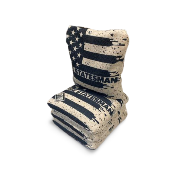 The Statesmen Pro Cornhole Bags (6/9). Flat fill, smaller profile.