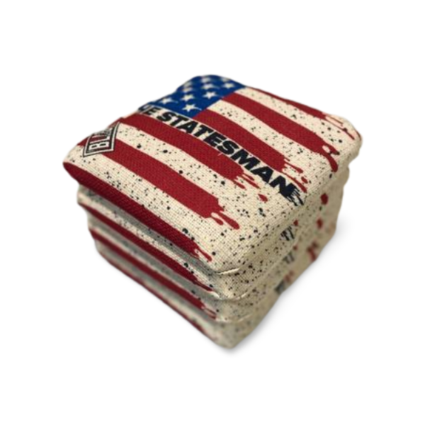 The Statesmen Pro Cornhole Bags (6/9). Flat fill, smaller profile.