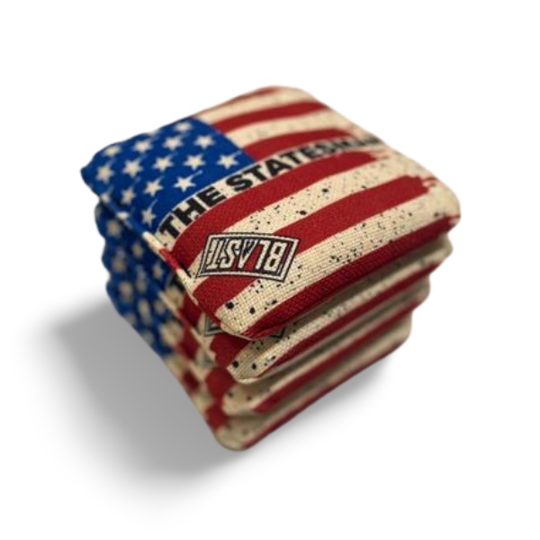 The Statesmen Pro Cornhole Bags (6/9). Flat fill, smaller profile.