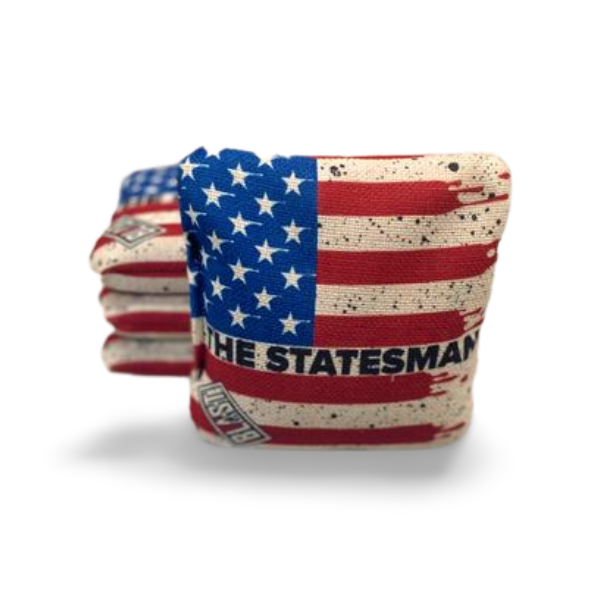 The Statesmen Pro Cornhole Bags (6/9). Flat fill, smaller profile.