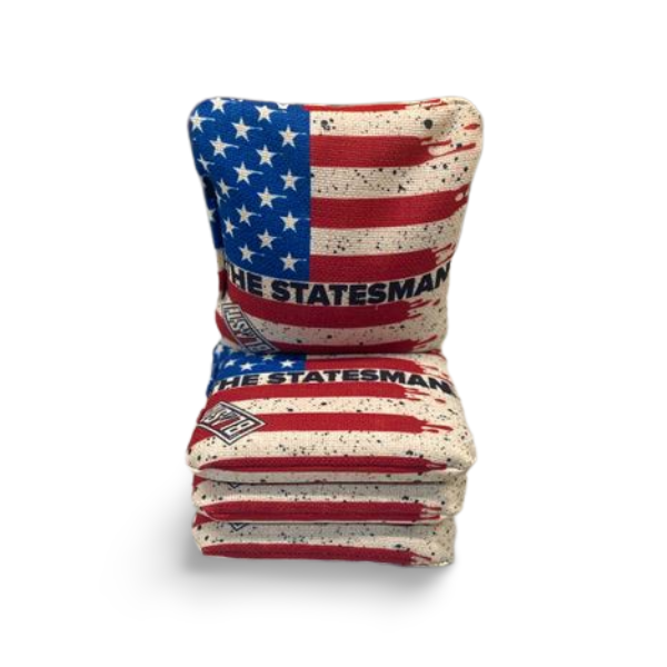 The Statesmen Pro Cornhole Bags (6/9). Flat fill, smaller profile.
