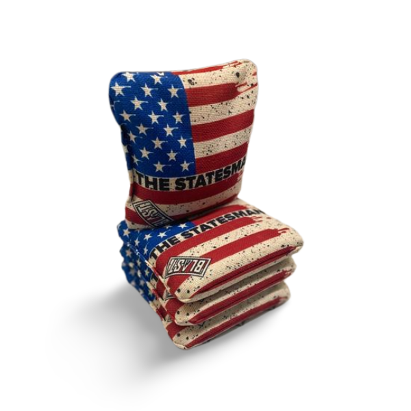 The Statesmen Pro Cornhole Bags (6/9). Flat fill, smaller profile.