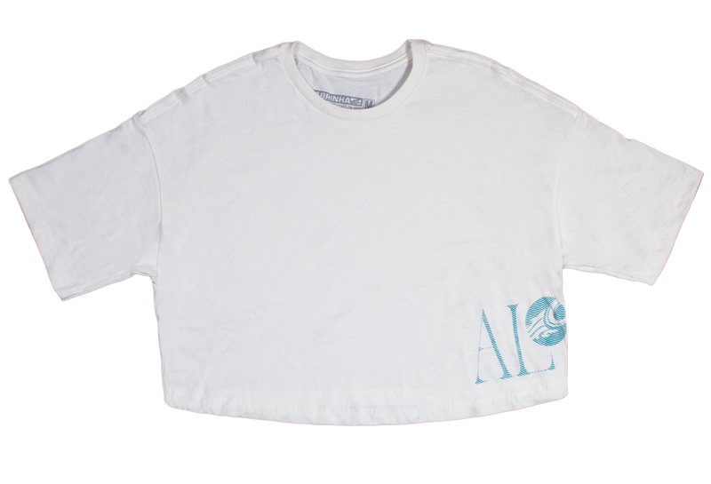CAB W CROP ALOHA TEE BLK M