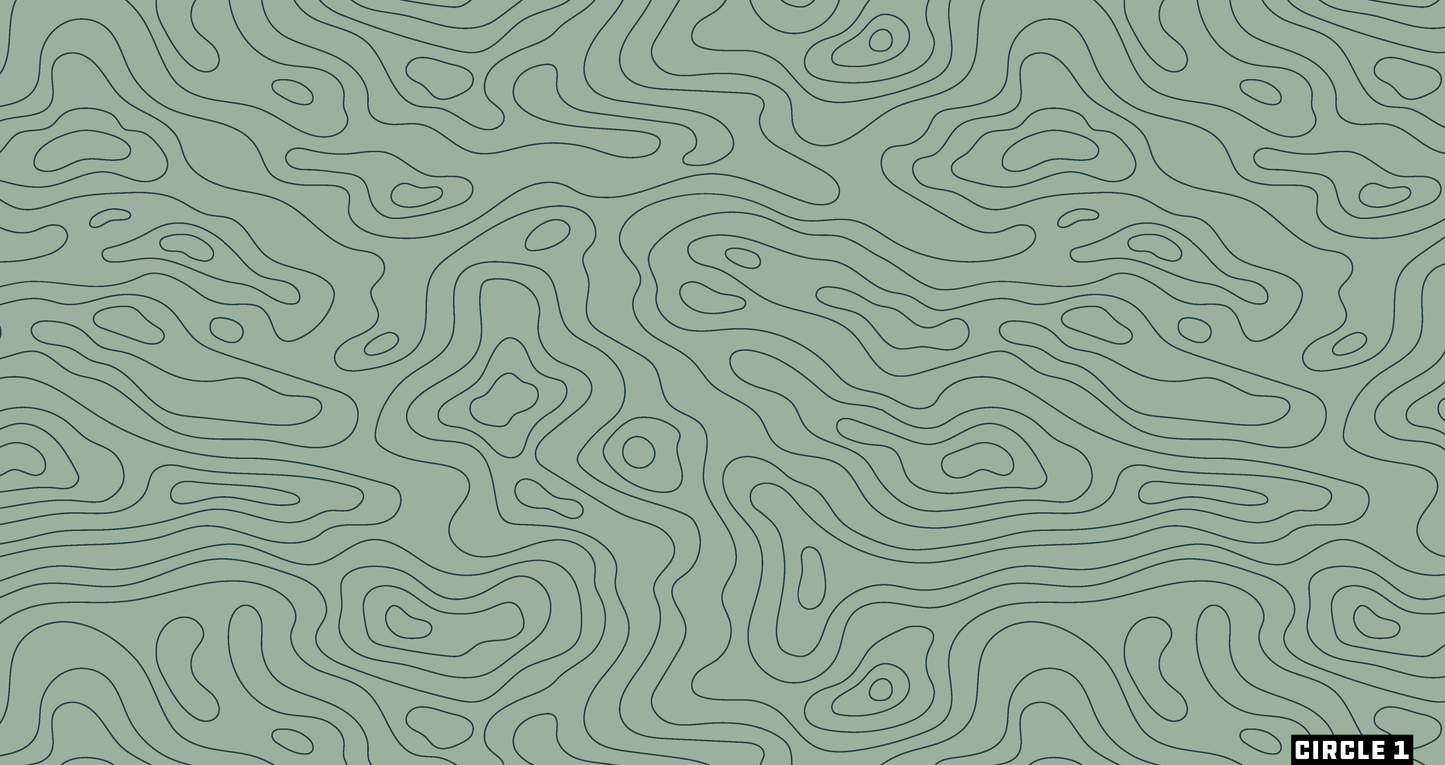 C1 Waffle Towel - Green Topo