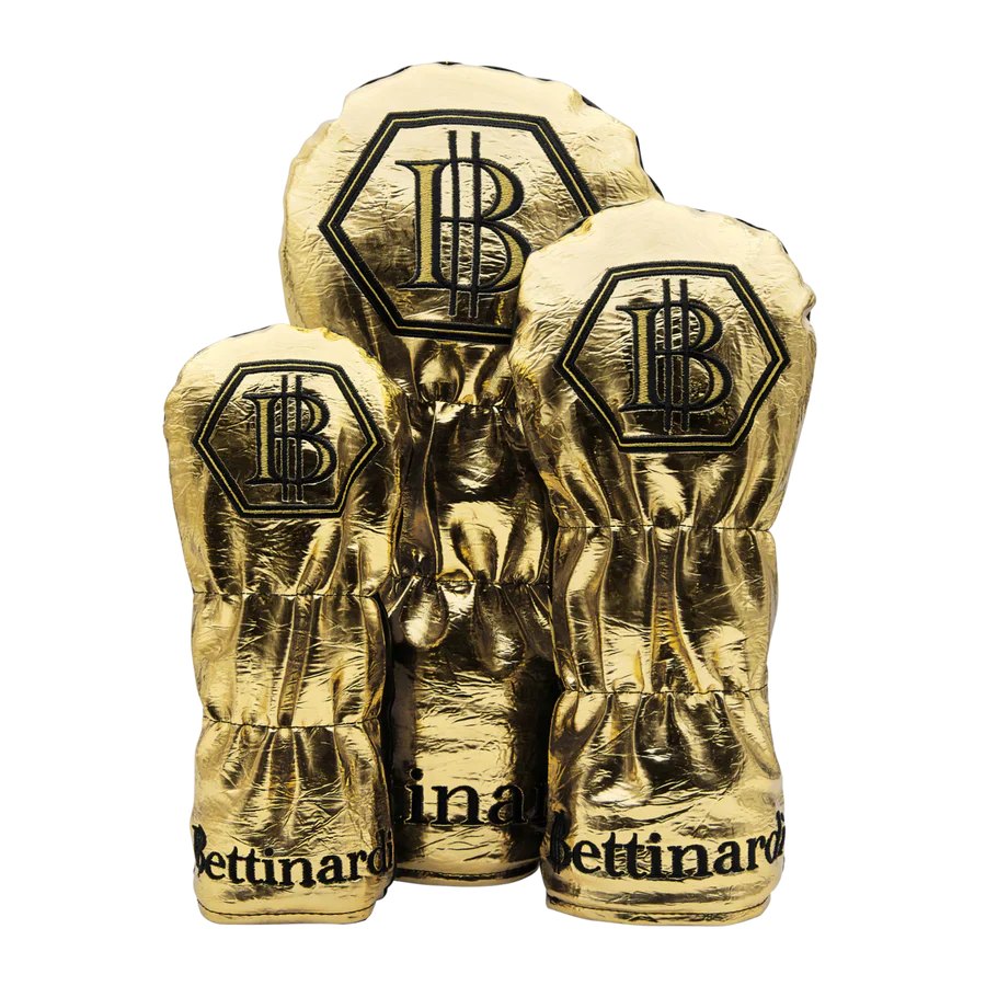 Bettinardi - 2025 Limited Release Black and Gold Multi Gangster Cat Wood Headcover Set