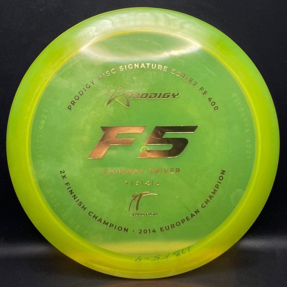 F5 400 Plastic Fairway Driver - Seppo Paju Signature Stamp
