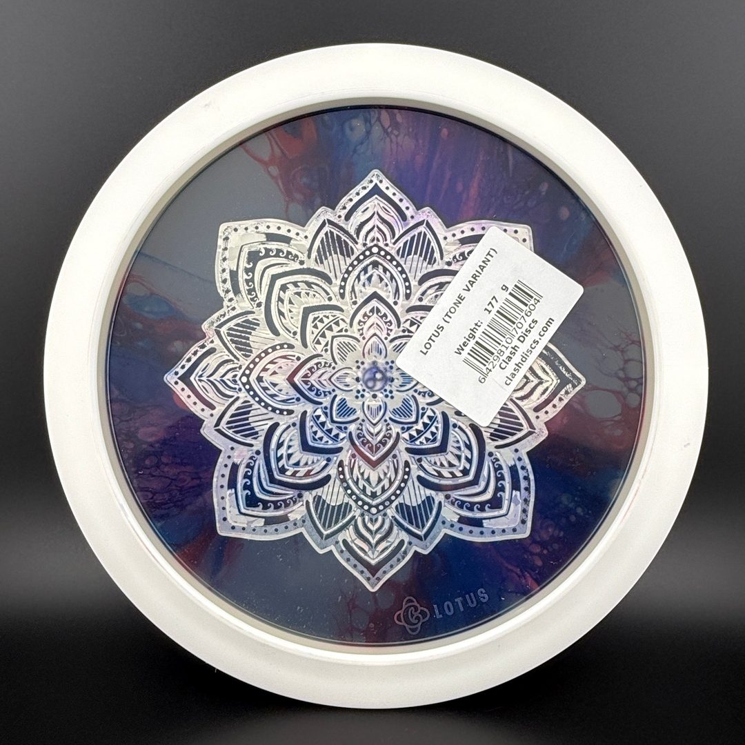 Tone Lotus (First Run) - Lotus Stamp - Doodle Discs Dyed
