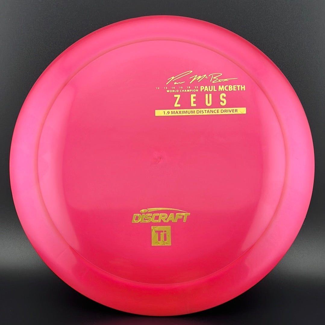 Titanium Zeus - First Run - Paul McBeth Limited Edition