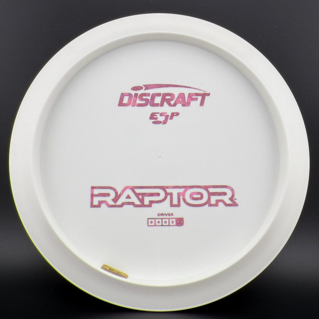 White ESP Raptor - Bottom Stamp (Dyer's Delight)