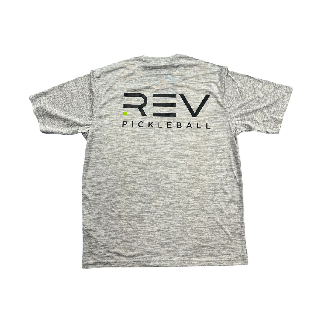 Rev Pickleball Logo Sport-Tek® PosiCharge® Electric Heather Tee