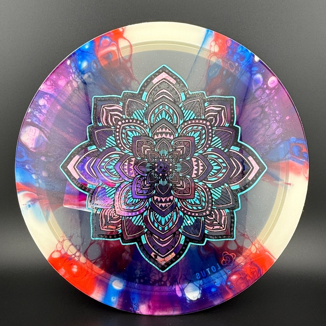 Tone Lotus (First Run) - Lotus Stamp - Doodle Discs Dyed