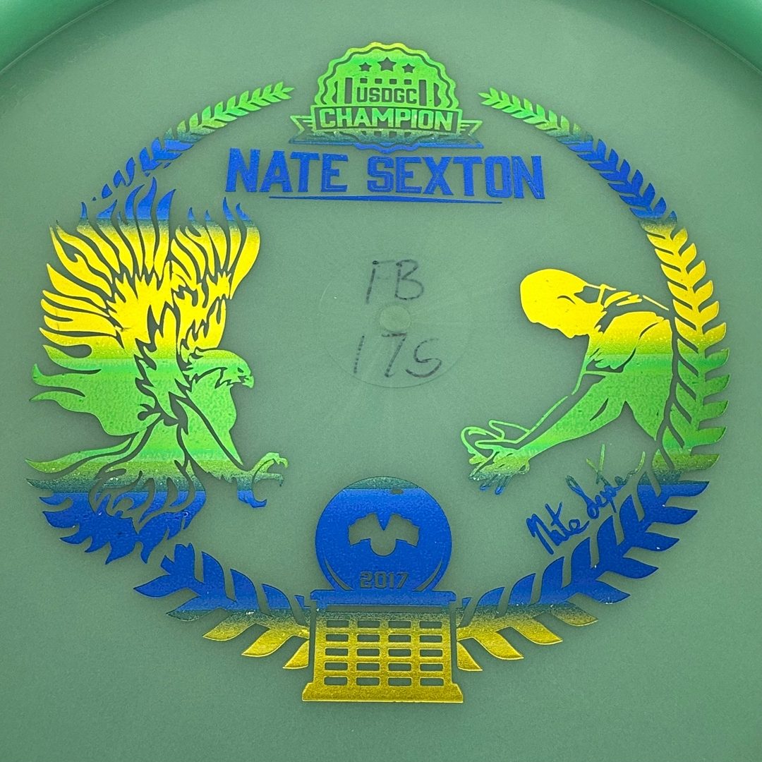 2017 Glow Champion Firebird (Penned) - Nate Sexton Bottom Stamp - Mint Seafoam Blue