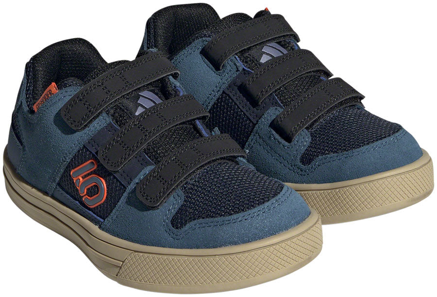 Five Ten Freerider Kid's VCS Flat Shoes - Youth Legend Ink/Wonder Steel/Impact Orange 12.5K