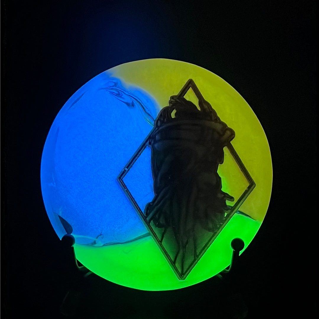 Custom Tri-Color Glow Resin Mini - Exclusive "RAD Plague Doctor"
