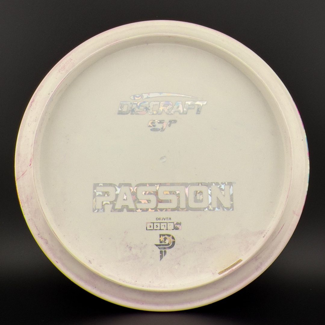 White ESP Passion - Greazy Dyed - Bottom Stamp