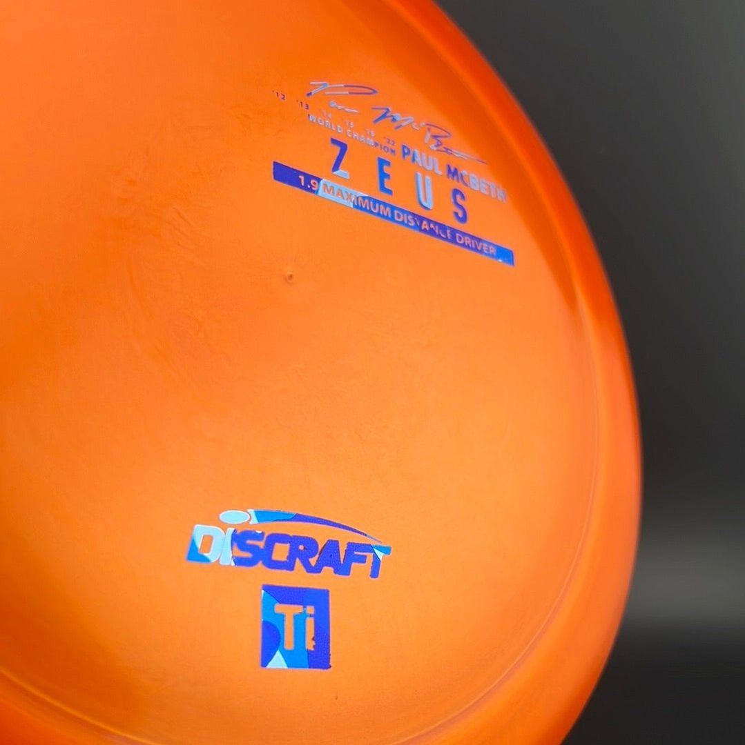 Titanium Zeus - First Run - Paul McBeth Limited Edition