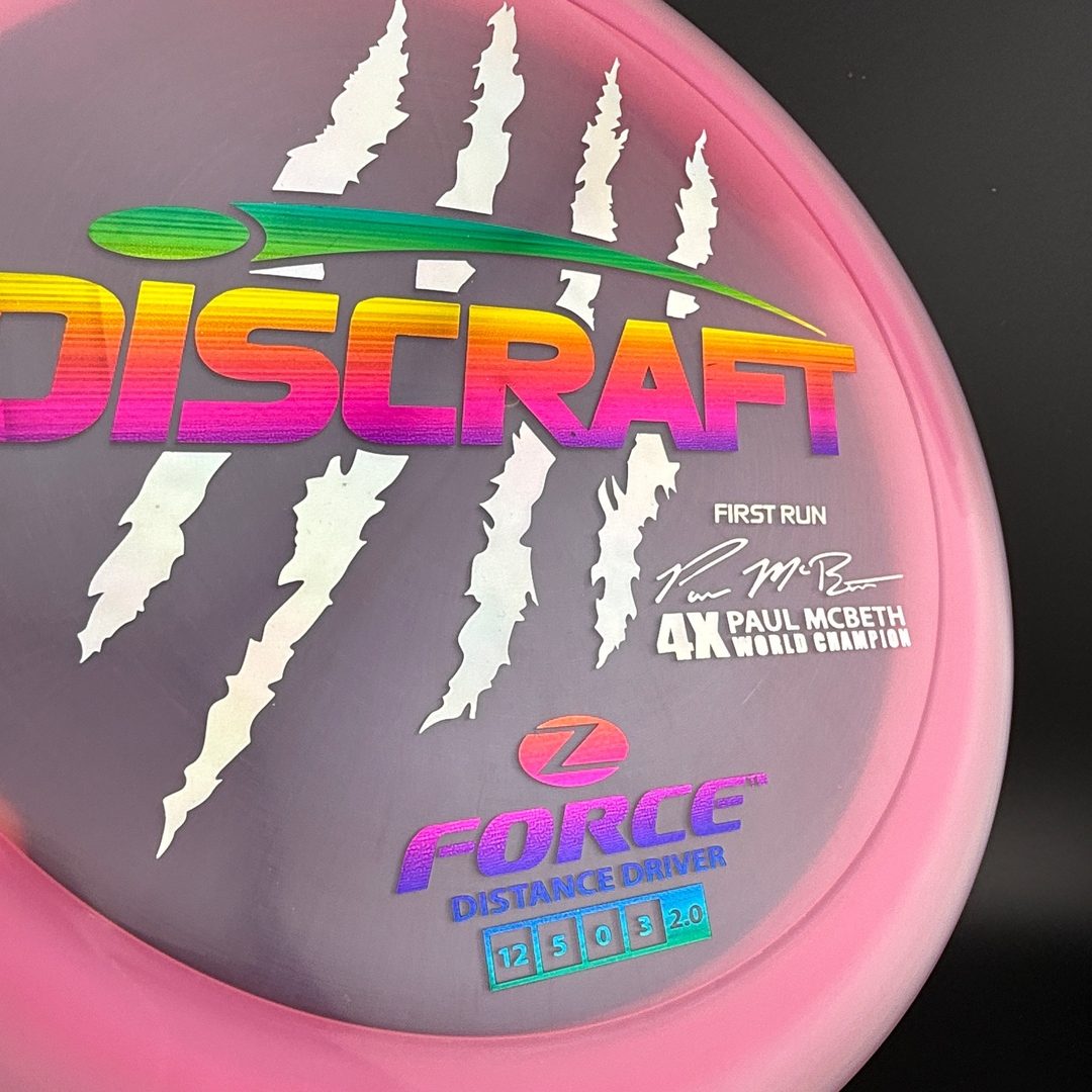 Z Force (First Run) - 4x Paul McBeth Claws - Pink