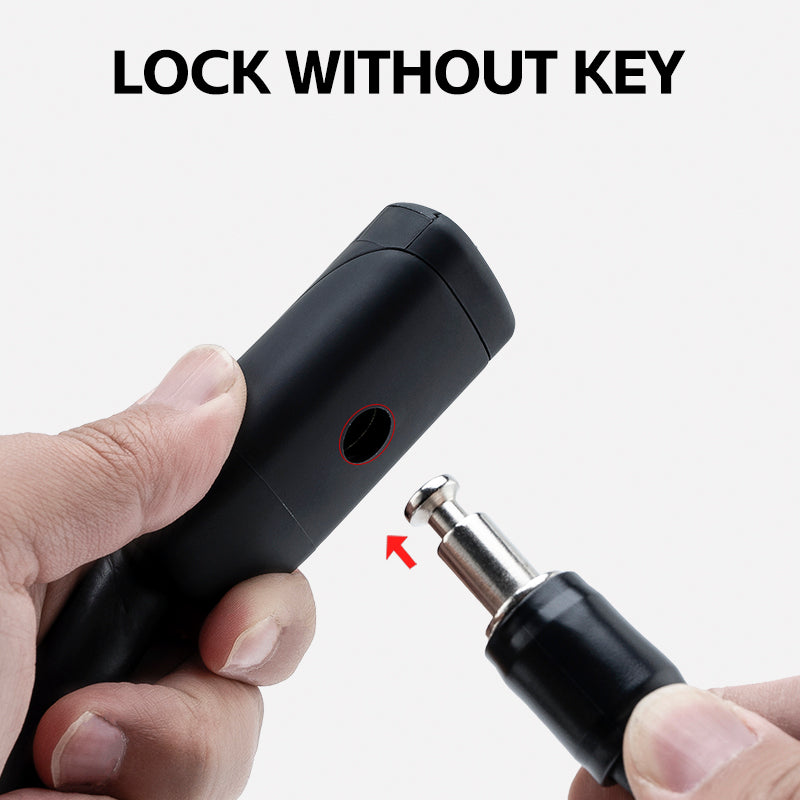 ROCKBROS Bicycle Memory Wire Spiral Steel Cable Lock – Twistable, Durable, Anti-Theft