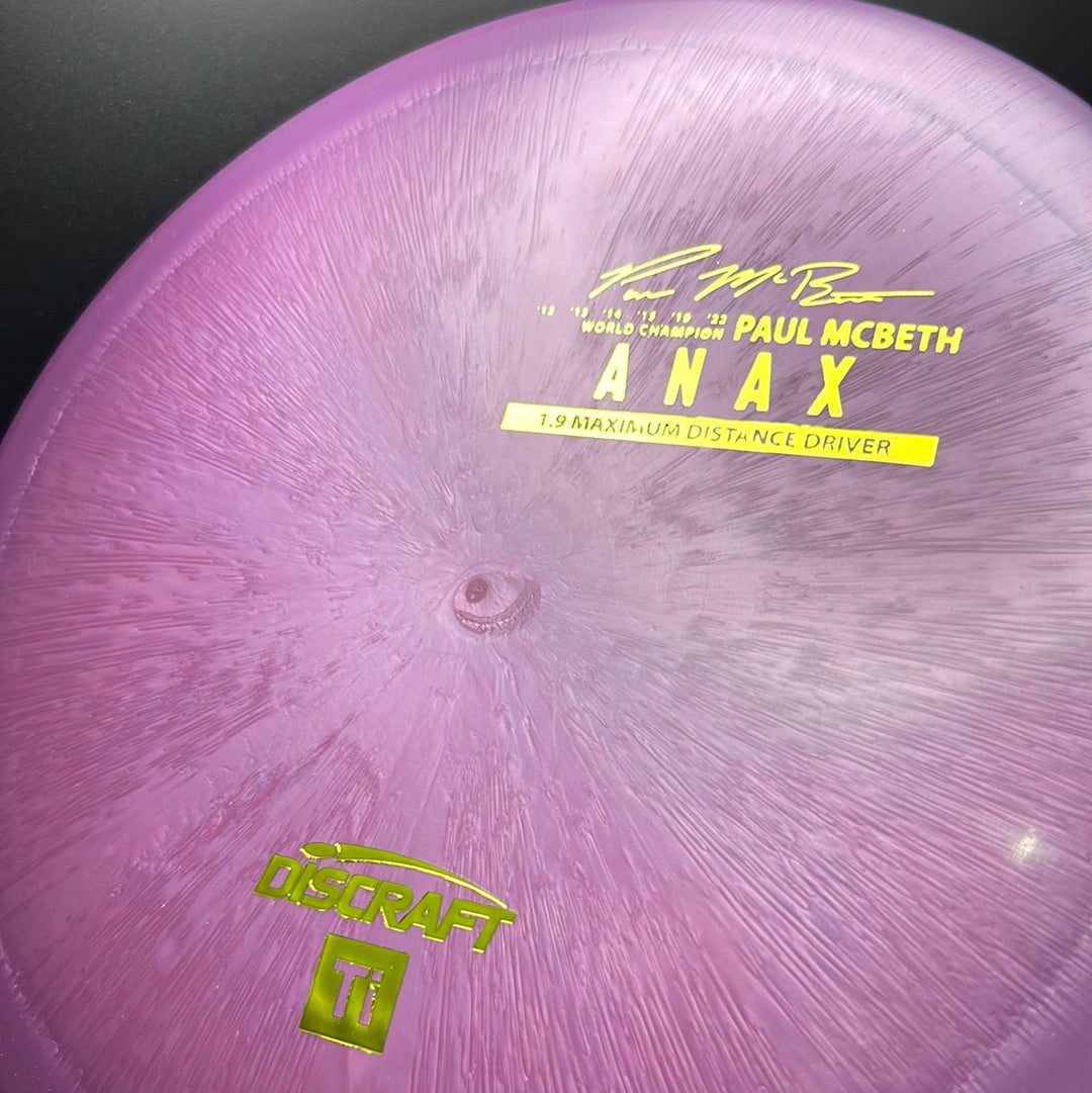 Titanium Anax - First Run - Paul McBeth Limited Edition