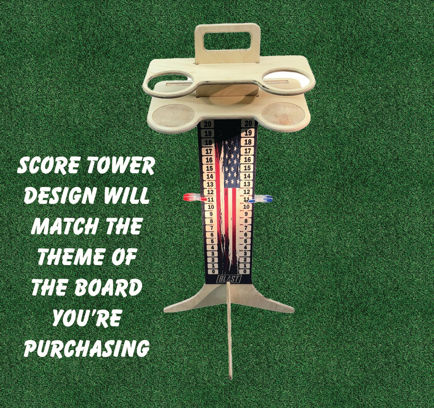 Buck American Flag Cornhole Boards
