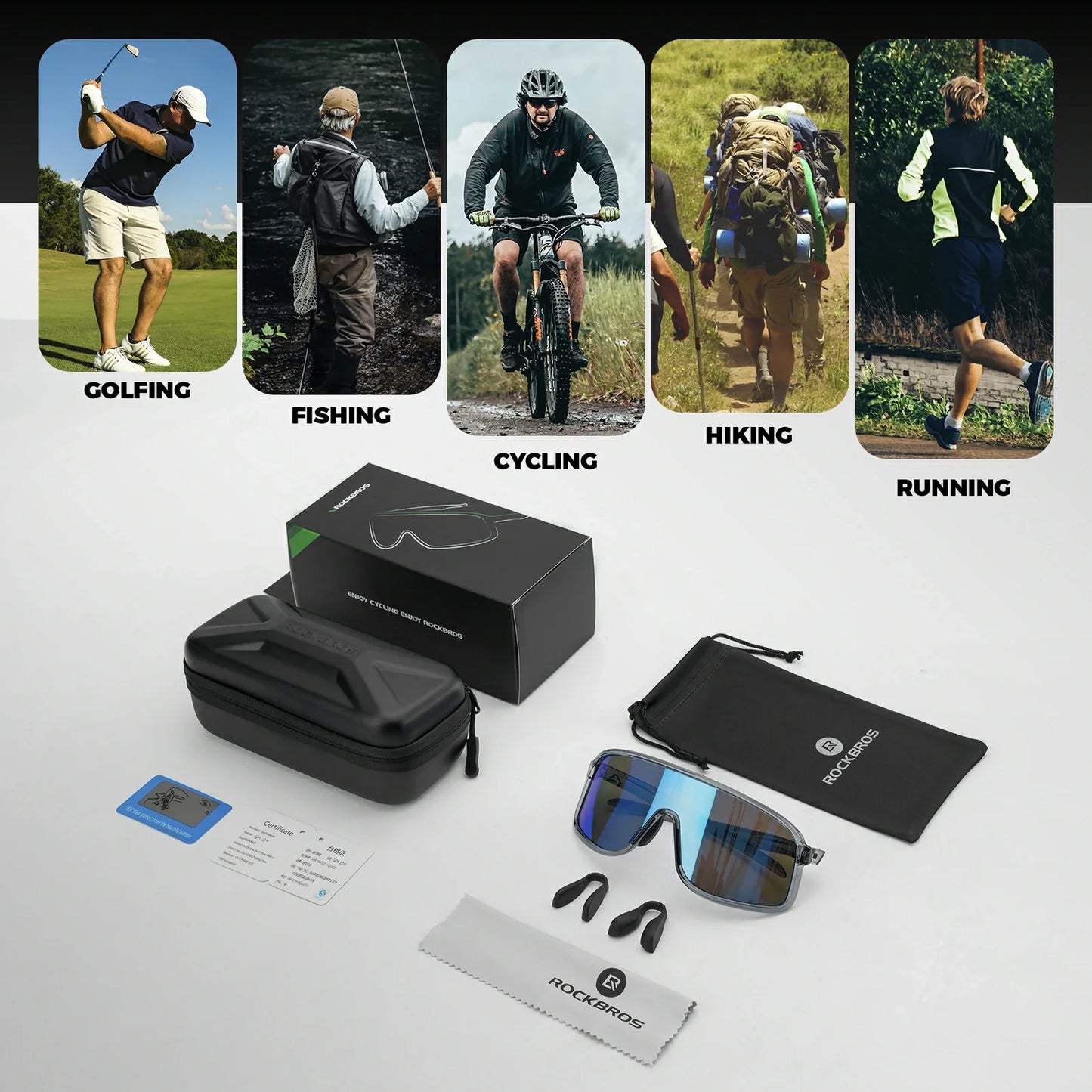 Polarized Photochromic Cycling Sunglasses