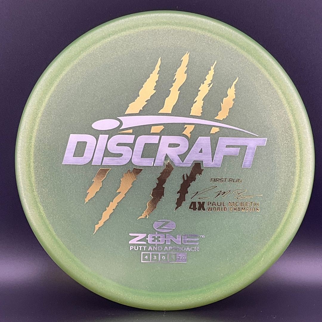 Z Zone (First Run) - Paul McBeth 4X Claws World Champion - Metallic Avocado