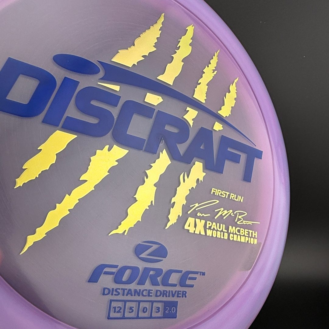 Z Force (First Run) - 4x Paul McBeth Claws - Blurple