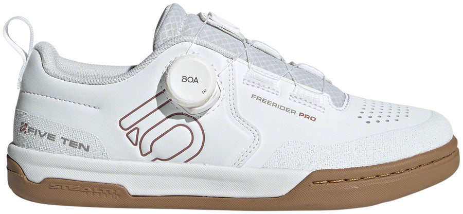 Five Ten Freerider Pro BOA Flat Shoes - Women's FTWR White/Warm Clay/Gray Three 10