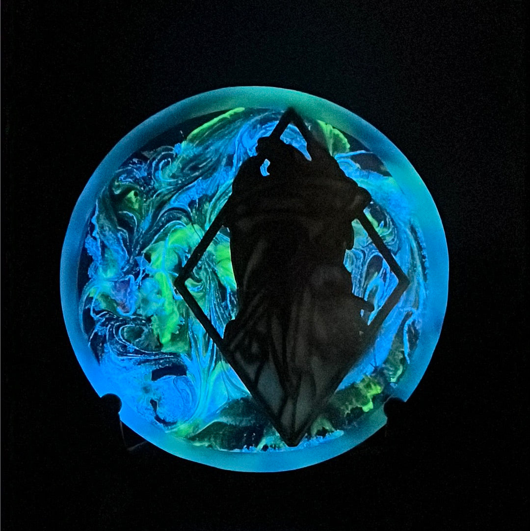 Custom Floral Glow Resin Mini - Exclusive "RAD Plague Doctor"