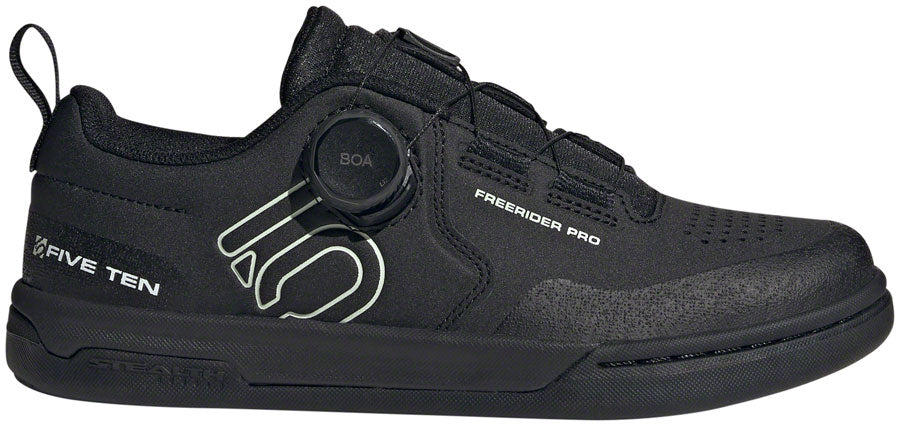 Five Ten Freerider Pro BOA Flat Shoes - Women's Core BLK/Linen Green/FTWR White 10