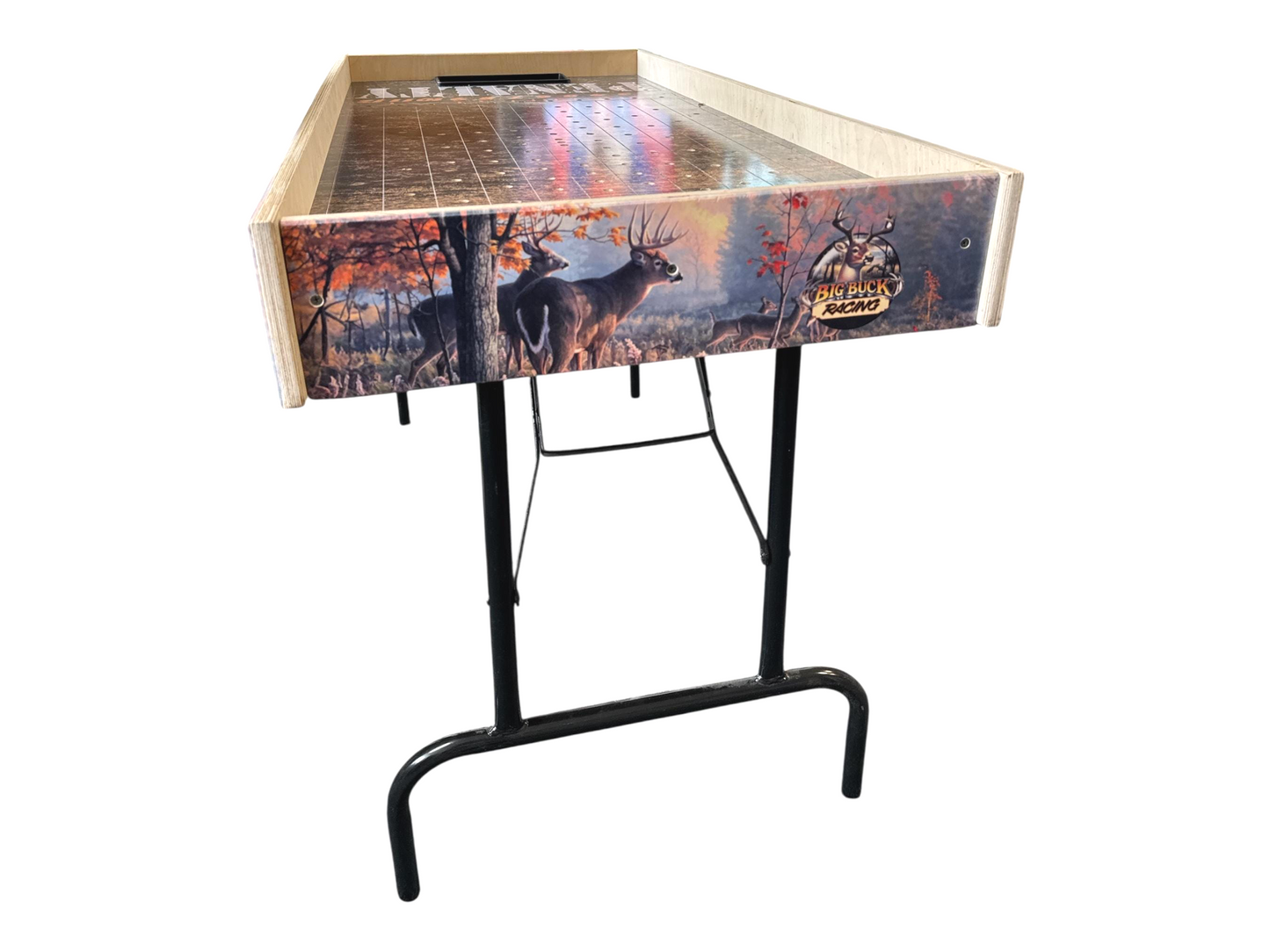 Big Buck Downs- Jumbo Horse Game with Integrated Chip Pot Big Buck Derby Themed/ Hunting Themed Games/ Deer Themed Horse Racing/ Large Party Games/ Camping