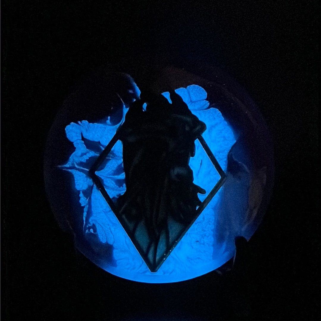 Custom Blue Glow Resin Mini - Exclusive "RAD Plague Doctor"