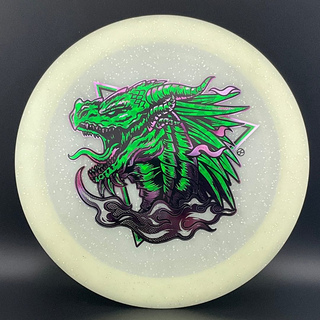 Metal Flake Glow Aztec X-Out - Horned Dragon