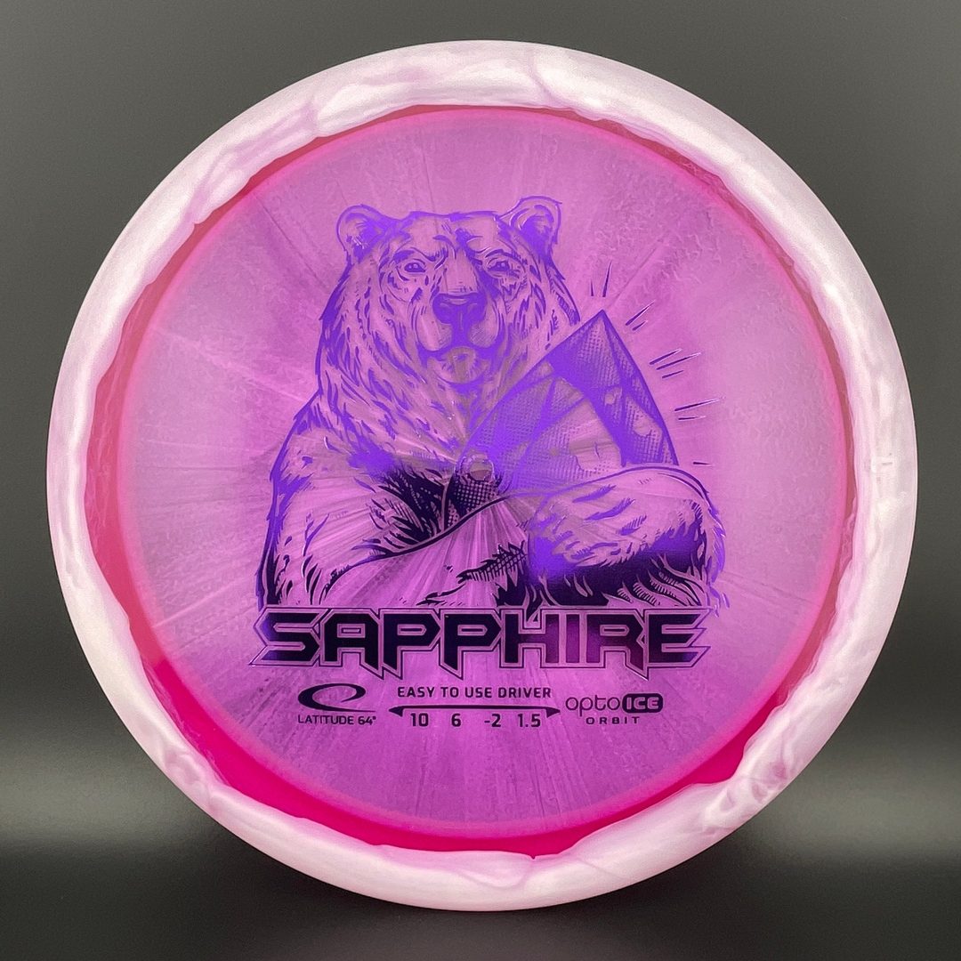 Gold Orbit Sapphire - Inverted Stamp