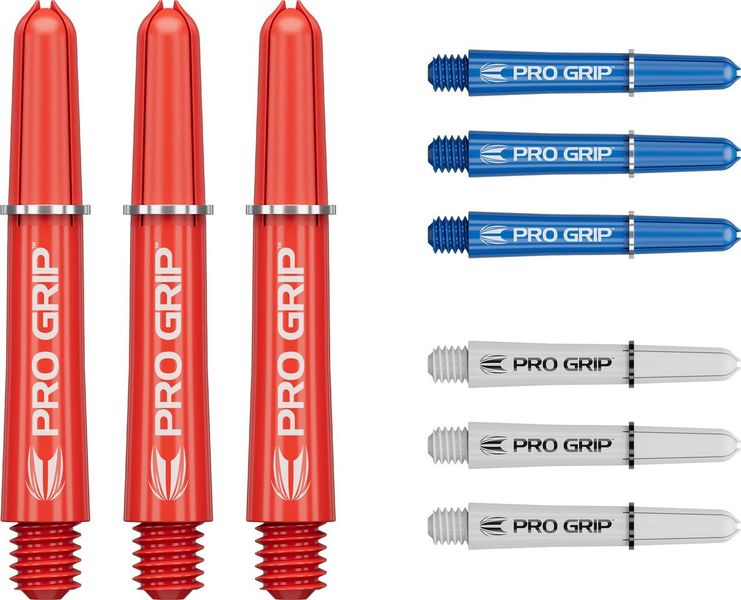 Target Darts 3 Sets of Pro Grip Shafts Red/White/Blue