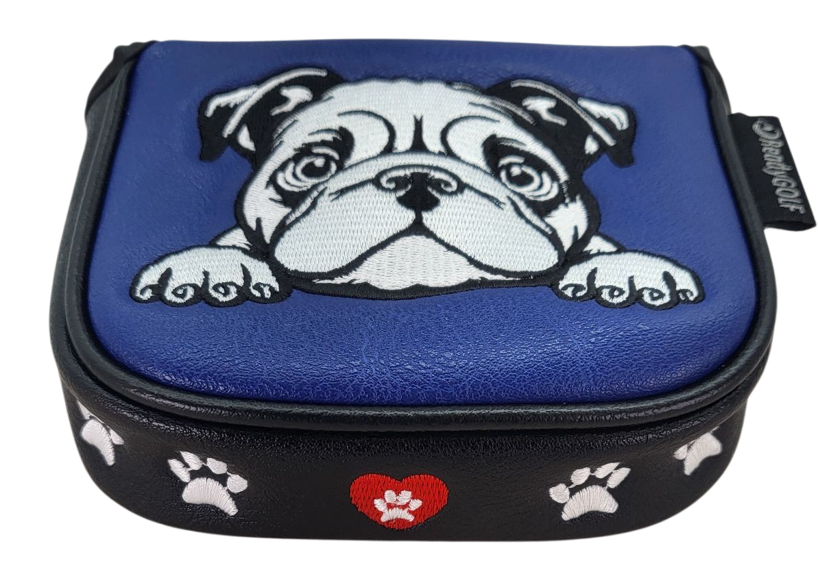 French Bulldog Embroidered Putter Cover by ReadyGOLF - Mallet