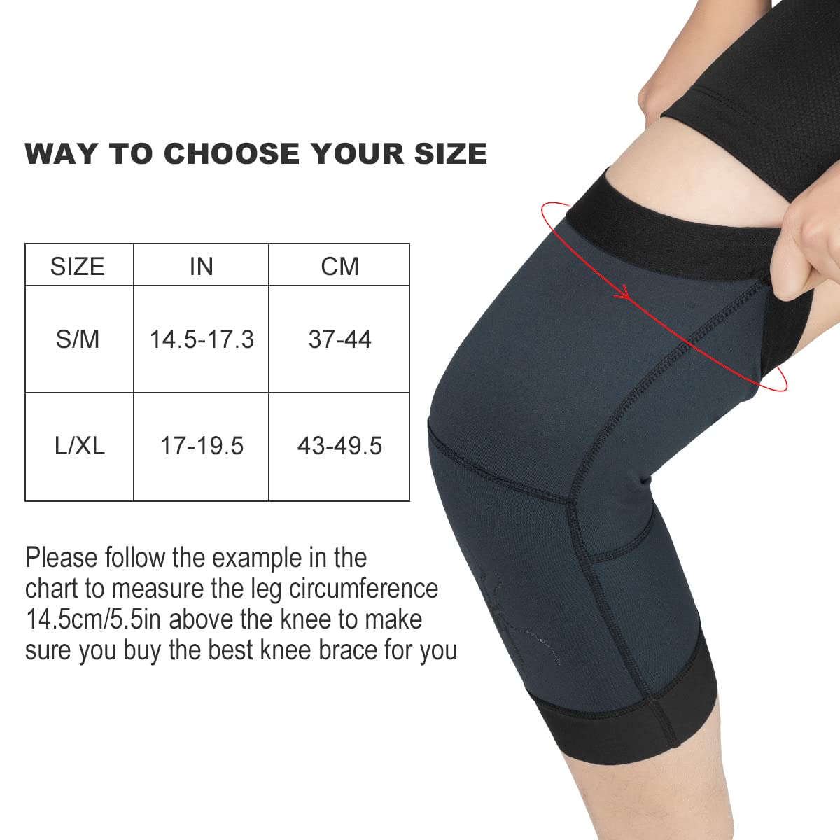 ROCKBROS Thermal Knee Warmer Men Anti-Slip Knee Brace Sleeves for Winter Cycling Basketball