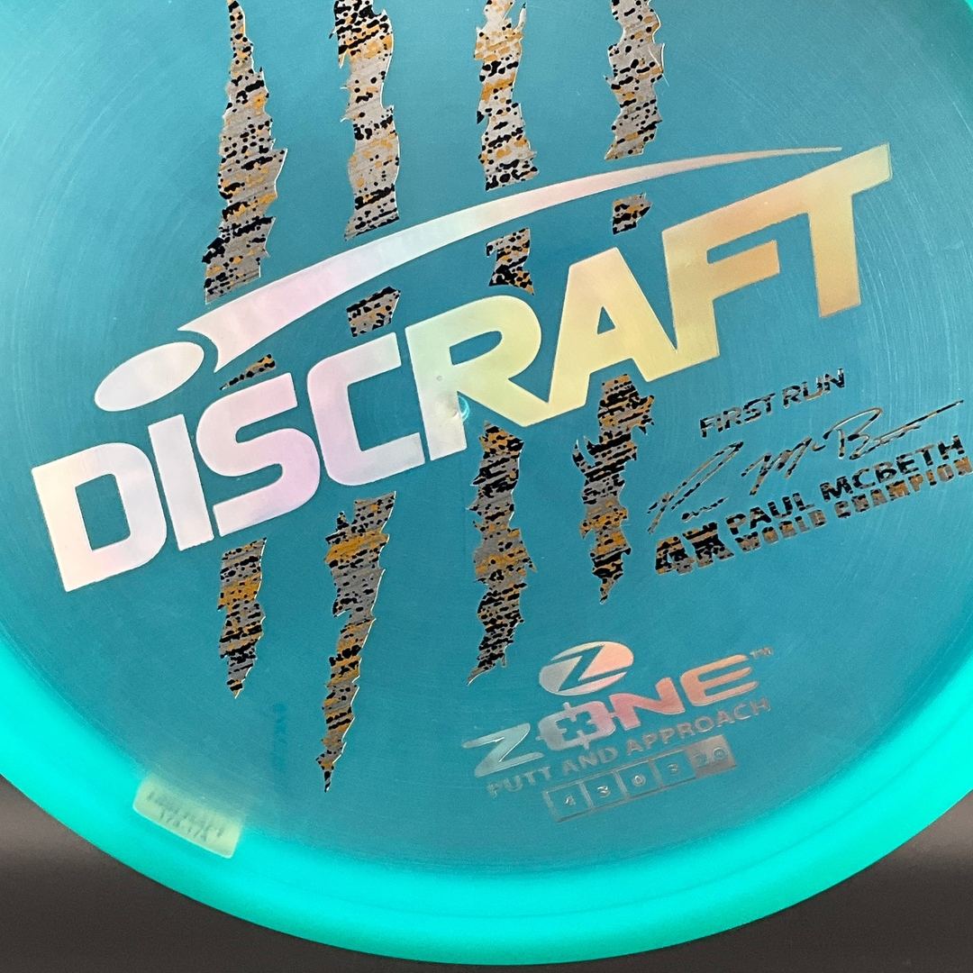 Z Zone (First Run) - Paul McBeth 4X Claws World Champion - Pearly Turquoise