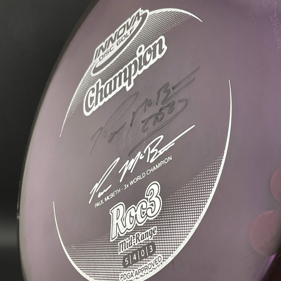 Champion Roc3 *Signed* - USED - 2014 Paul McBeth 3x!