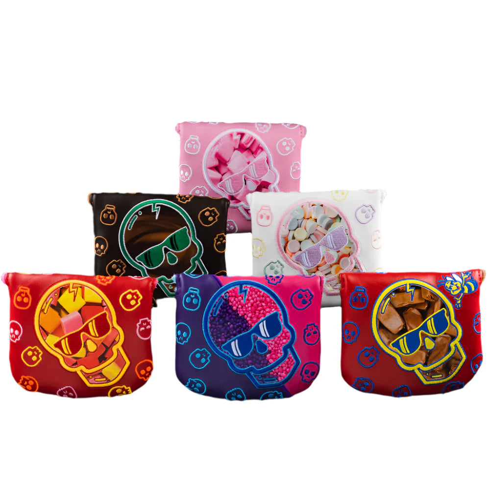 Swag Golf - Candy Skull Mallet 2022 Mallet Putter Headcover Set