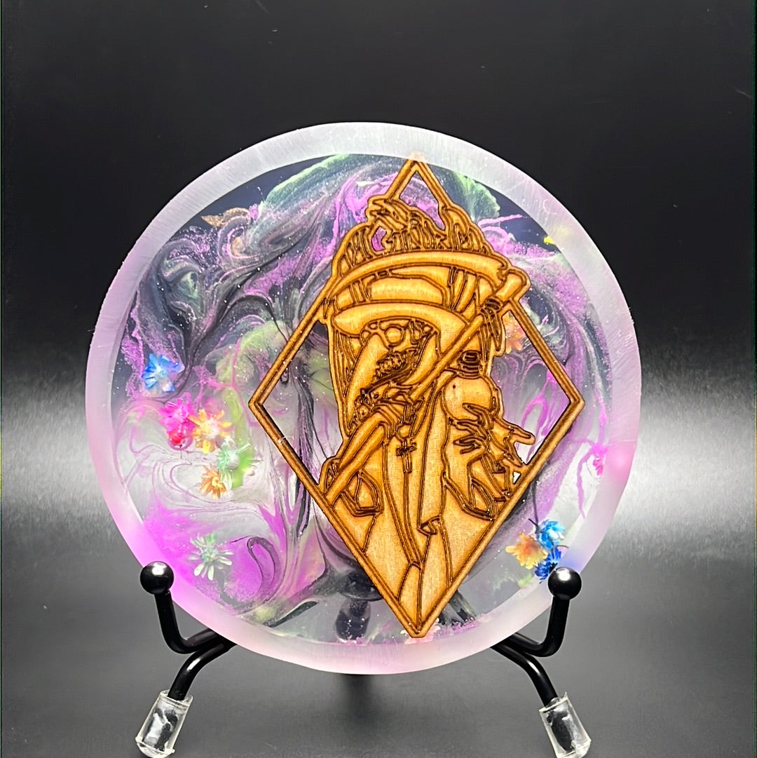 Custom Floral Glow Resin Mini - Exclusive "RAD Plague Doctor"