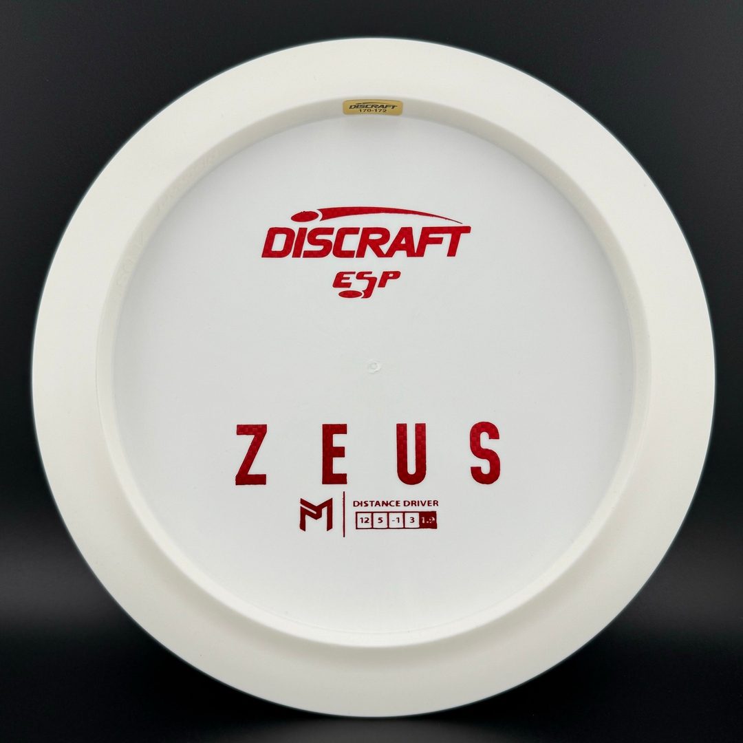 White ESP Zeus - Bottom Stamp Dyer's Delight - Paul McBeth